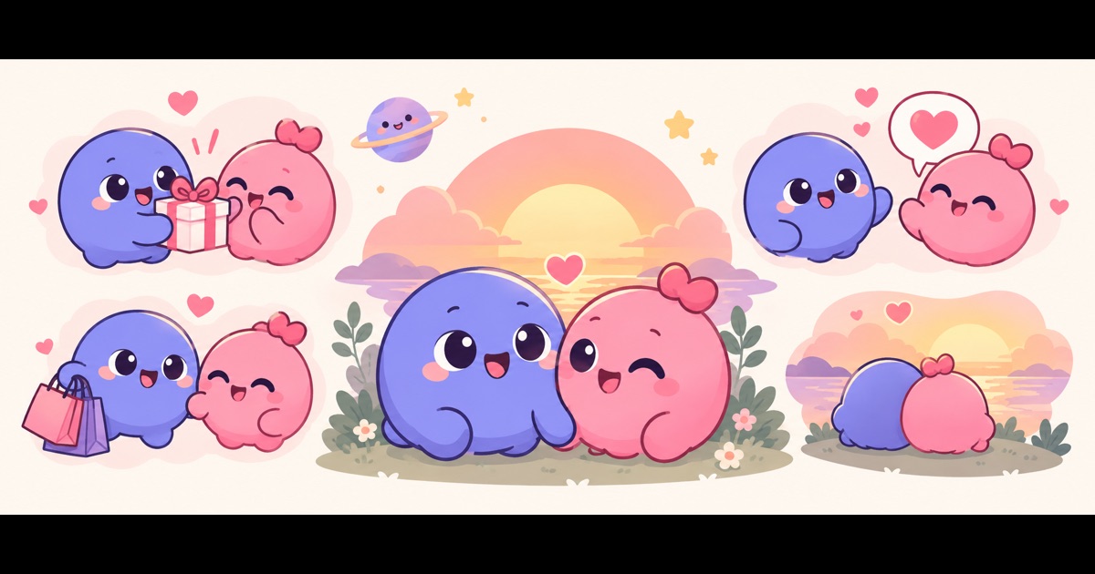 五種愛的語言插畫——你被愛的瞬間是哪一種